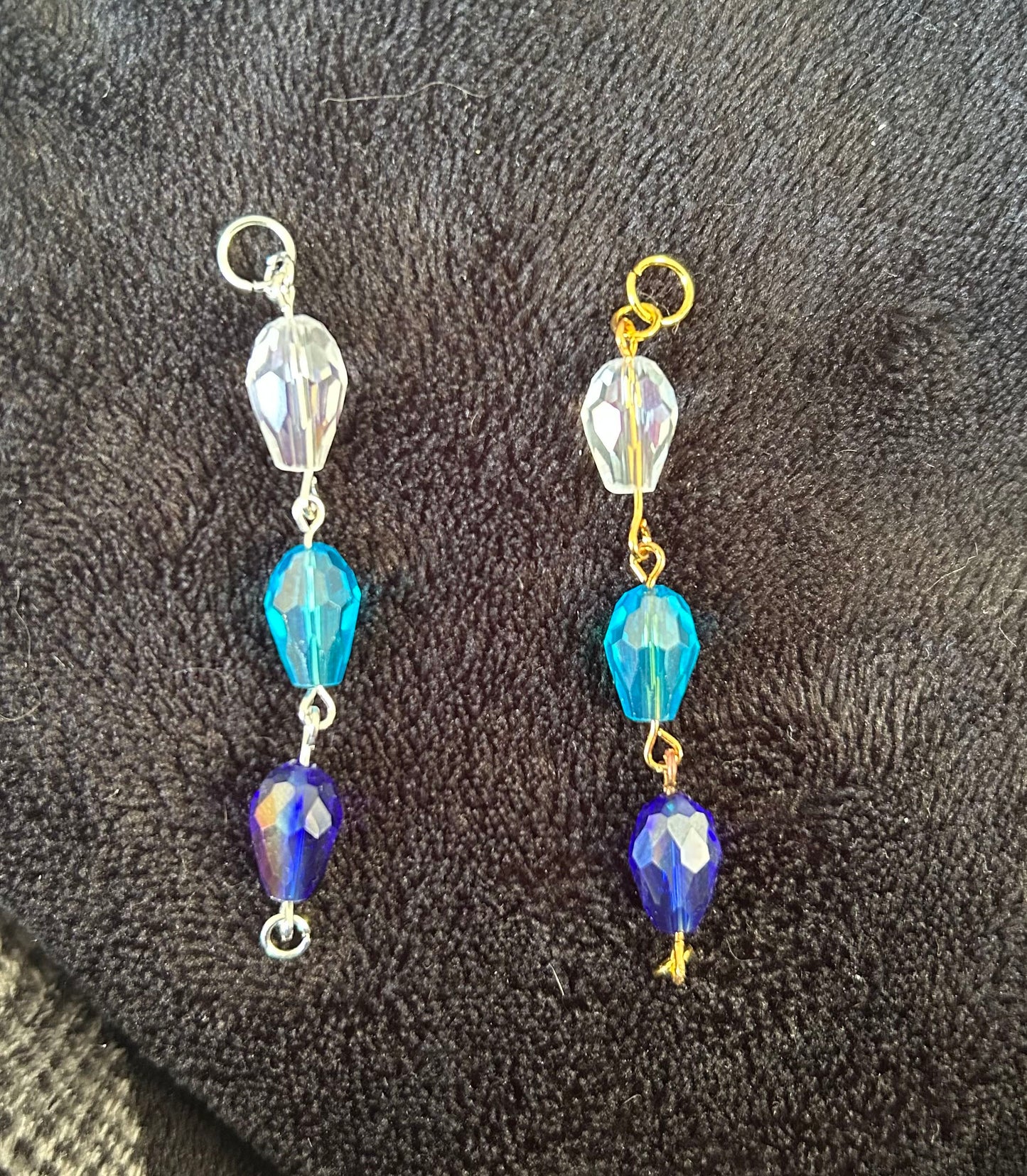 Nature theme teardrop bead glasses chain - customisable base colour