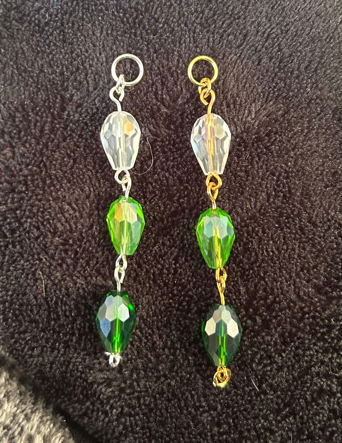 Nature theme teardrop bead glasses chain - customisable base colour