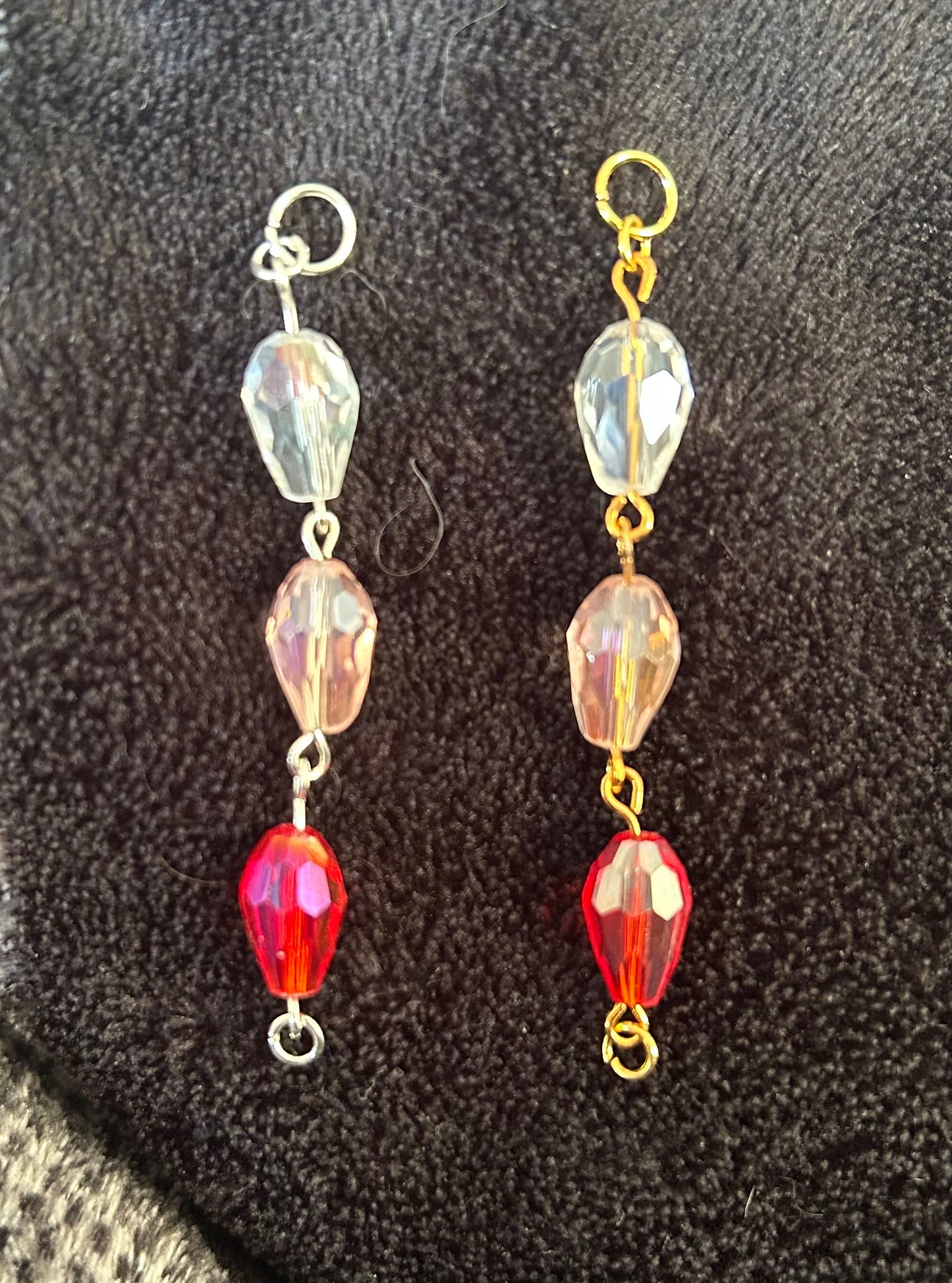 Nature theme teardrop bead glasses chain - customisable base colour